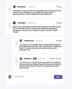 Comment section